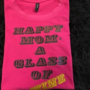 Hot pink shirt. Women size large. Brand new